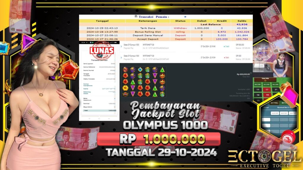 BUKTI JACKPOT SLOT GATES OF OLYMPUS 1000 TERPERCAYA DI INDONESIA TGL 29-10-2024