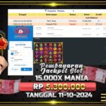 BUKTI JACKPOT SLOT 15.000X MANIA TERPERCAYA DI INDONESIA TGL 11-10-2024