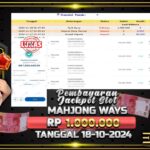 BUKTI JACKPOT SLOT MAHJONG WAYS TERPERCAYA DI INDONESIA TGL 18-11-2024